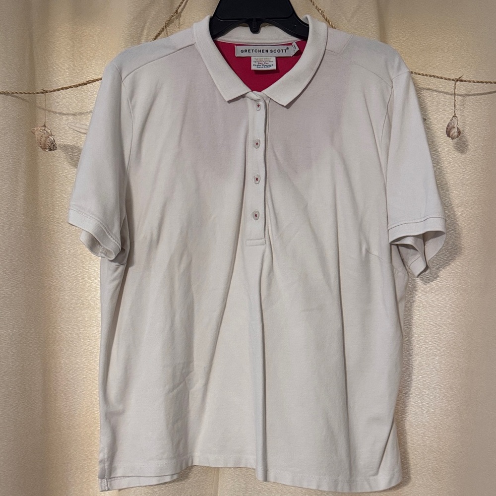 GRETCHEN SCOTT White Polo Shirt